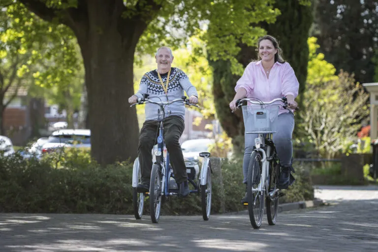Doelgroep ouderen, Cliënt en zorgprofessional fietsen samen